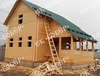 Сруб дома из бруса 7x9 в снт "Лесное"